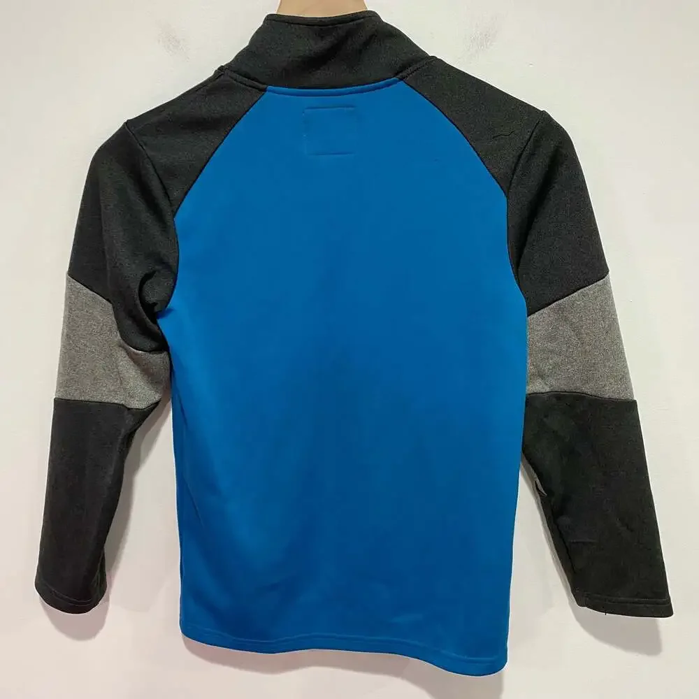 OshKosh Blue & Gray Athletic Quarter Zip Pull Over Sweatshirt Size 10